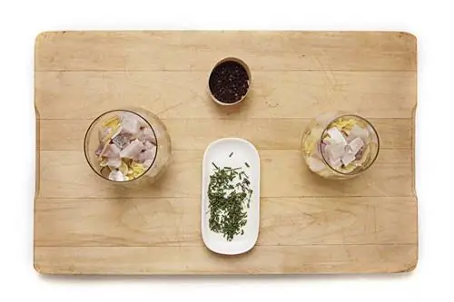 Тартар из морского окуня с артишоками 3