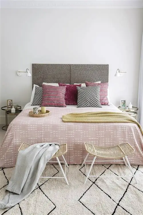 спальня из смешанной ткани