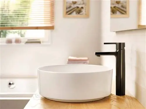 Умывальник с круглой столешницей