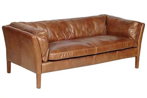 Кожаный диван