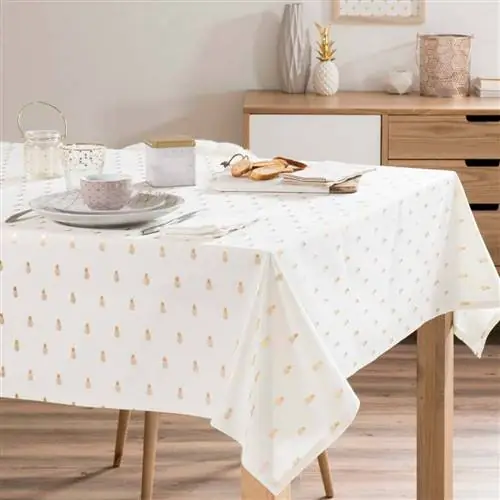 Скатерть, Стол, Текстиль, Мебель, Аксессуары для дома, Белье, Прямоугольник, Комната, Бежевый, Белье,