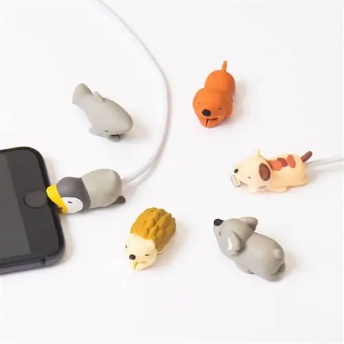 Защитные чехлы для USB-кабелей в форме животных