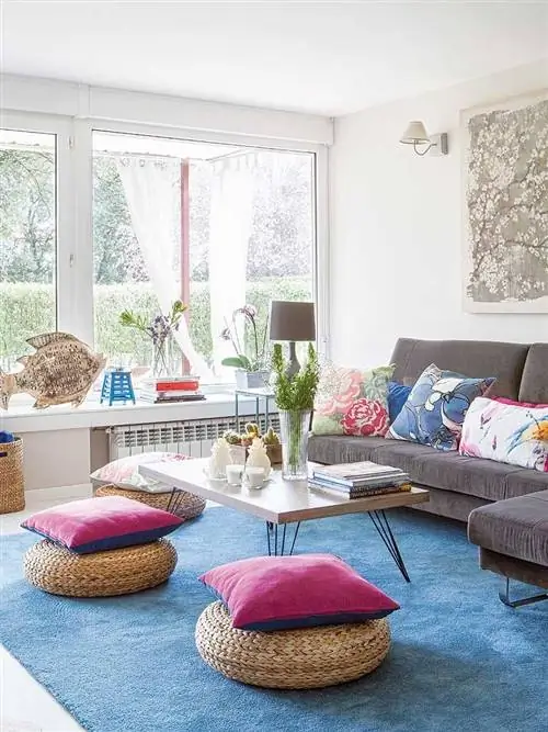 Комната, Дизайн интерьера, Гостиная, Мебель, Этаж, Дизайн интерьера, Розовый, Главная, Пол, Диван,