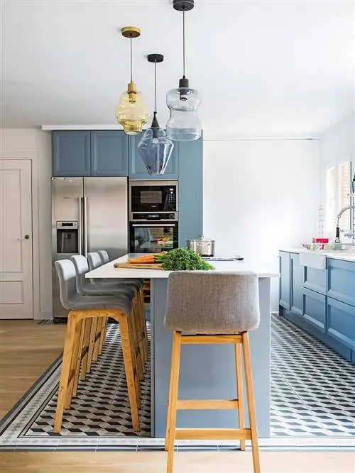 Мебель, Комната, Дизайн интерьера, Желтый, Кухня, Столовая, Недвижимость, Стол, Столешница, Этаж,