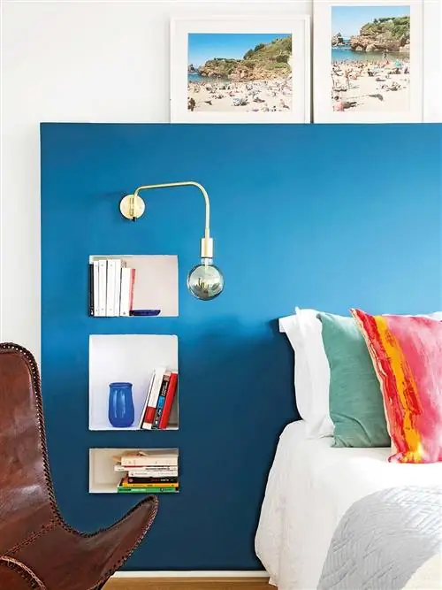 Синий, Бирюзовый, Комната, Мебель, Стена, Лазурный, Цвет морской волны, Дизайн интерьера, Бирюзовый, Полка,