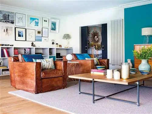 Гостиная, Мебель, Комната, Дизайн интерьера, Бирюза, Недвижимость, Журнальный столик, Стол, Полка, Главная,