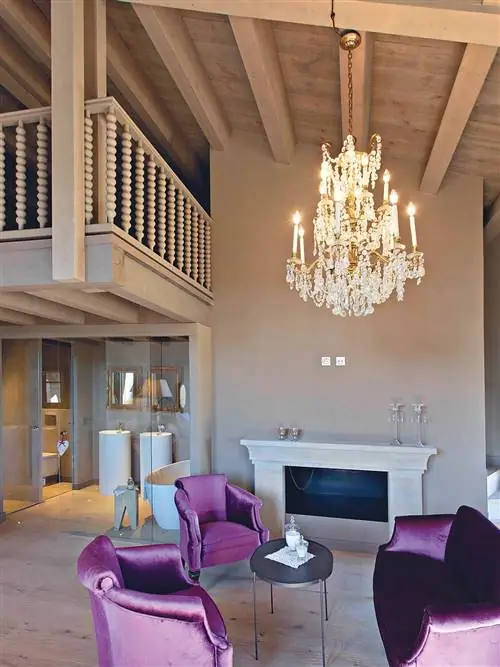 Дизайн интерьера, Комната, Этаж, Потолочный светильник, Светильник, Фиолетовый, Потолок, Пол, Люстра, Дизайн интерьера,
