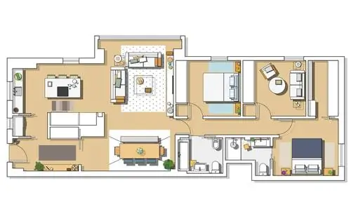 отремонтированная квартира в мадриде план дома
