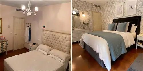 Классическая и романтическая спальня с декором из ИКЕА