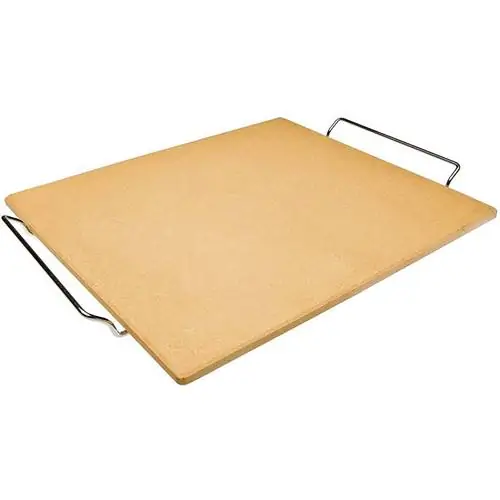 Прямоугольный камень для пиццы с ручками