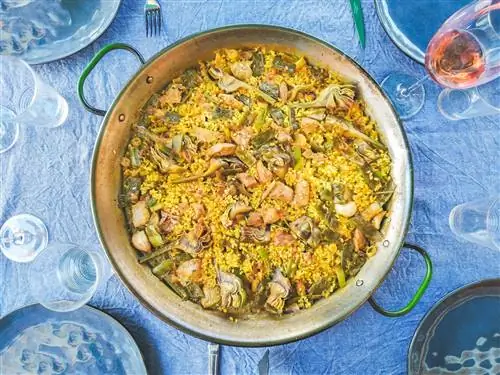 паэлья с артишоками