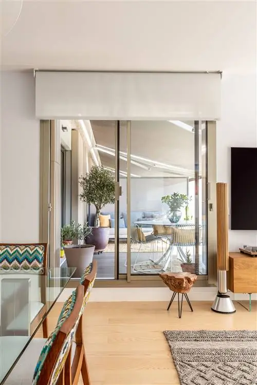 гостиная с выходом на террасу