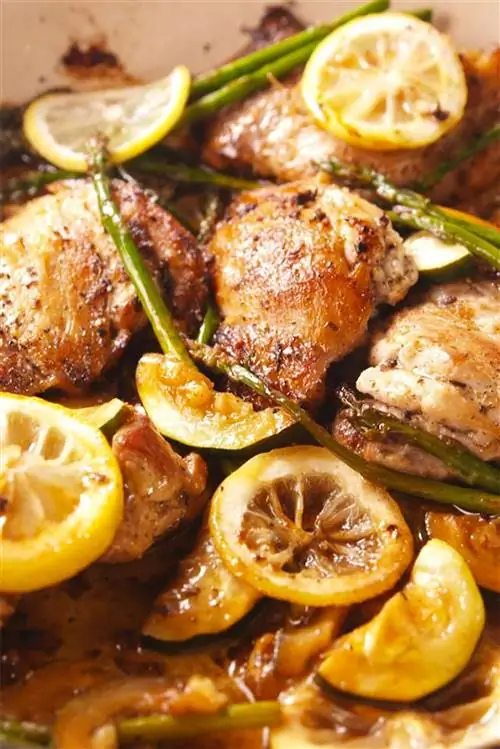 курица по-гречески с чесноком