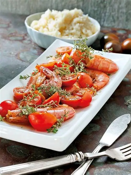 креветки с кускусом