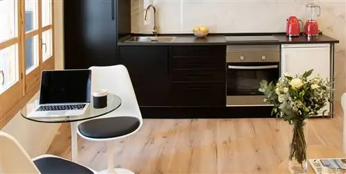 Квартира 40 м2 с открытой планировкой и патио
