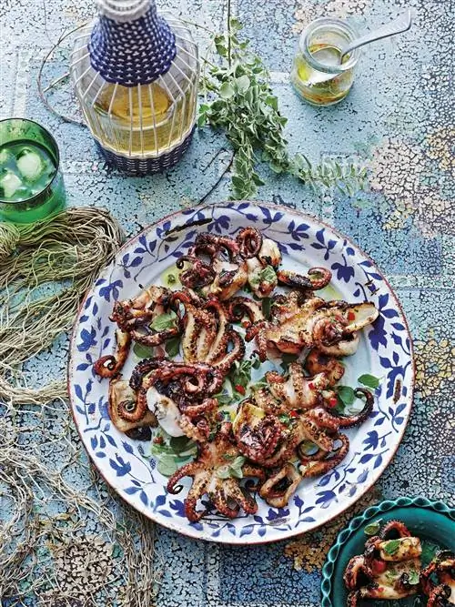 осьминог на гриле