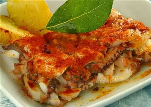 Террин из осьминога по-галисийски