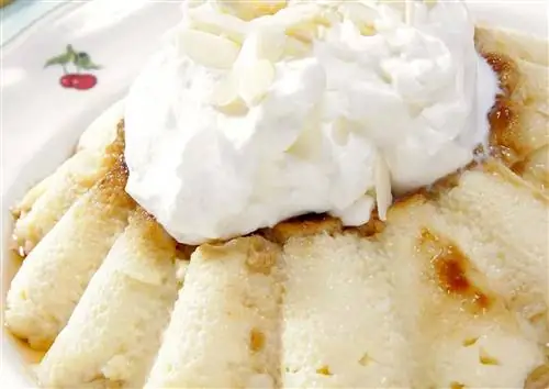 флан с кокосовым молоком