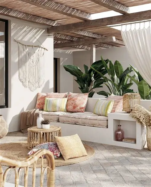 подушки леруа мерлен на открытом воздухе