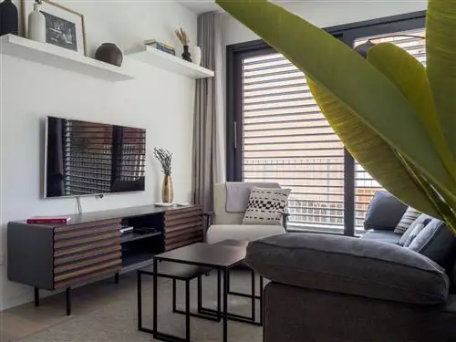 гостиная в современном и индустриальном стиле