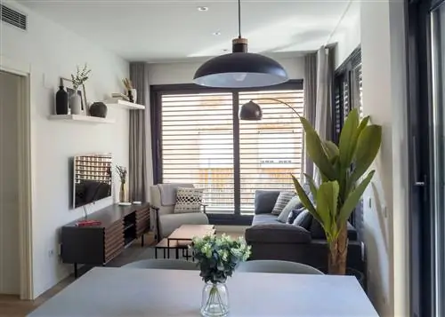 гостиная в современном и индустриальном стиле