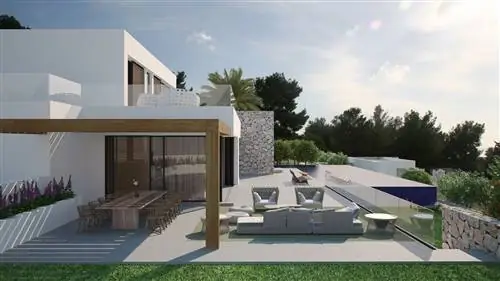 Casa Zinedine Zidane, дизайнерская вилла на Ибице с пейзажным бассейном