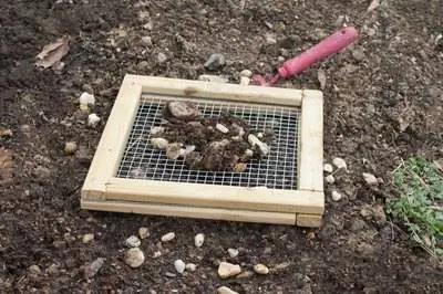 Как отсеять и отделить камни от садовой почвы