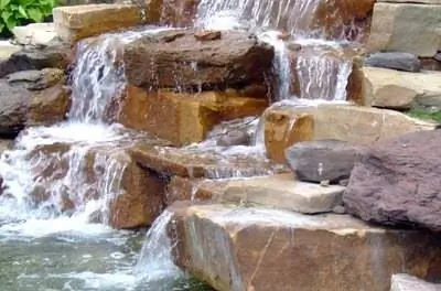 Как сделать каменный водопад