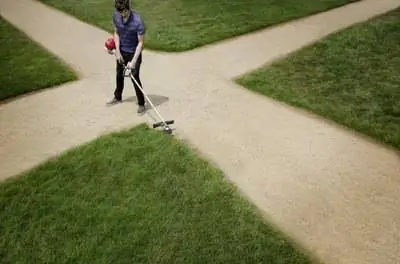 Как установить лезвие на пожиратель сорняков Echo