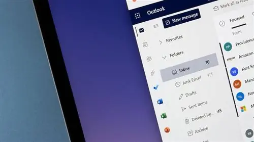 Входящие сообщения Microsoft Outlook