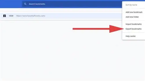 Экспорт закладок Chrome