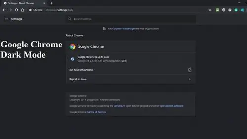 Темный режим Chrome