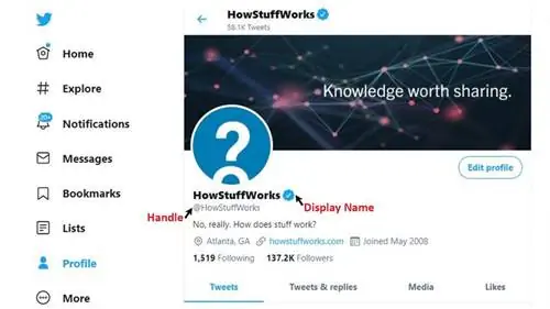 Twitter ручка Twitter ручка