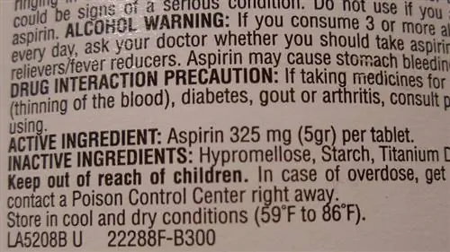 Неактивные ингредиенты, FDA