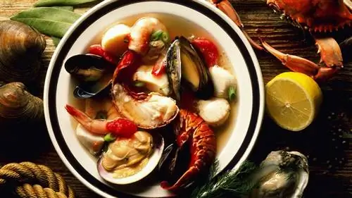 рагу из морепродуктов, моллюски