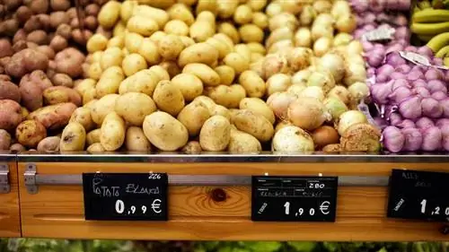 сырой картофель