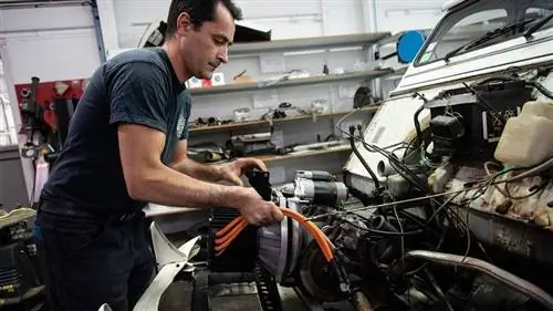 старый двигатель