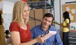 мужчина, женщина, склад