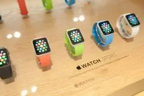 Apple Watch на выставке в парижском бутике в сентябре 2014 г. Apple Watch на выставке в парижском бутике в сентябре 2014 г.