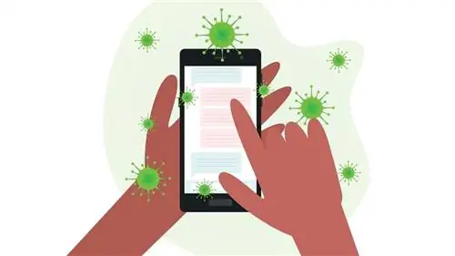 грязный смартфон