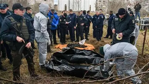 Братская могила Буча, Украина