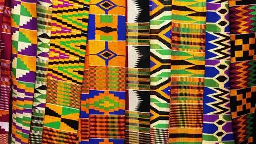 Ткачество истории ткани кенте, исторической западноафриканской ткани