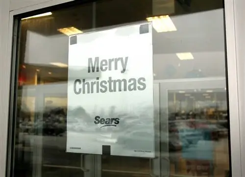 Sears, счастливого Рождества знак
