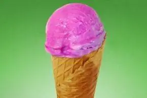 Мороженое, которое меняет цвет