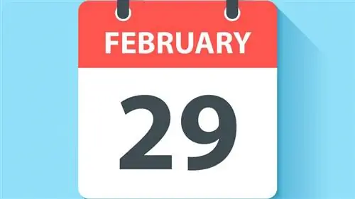 Календарь на 29 февраля