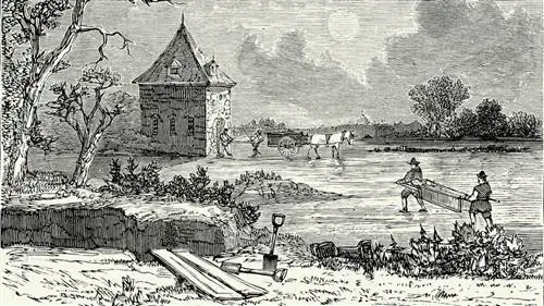 Рабочие перевозят трупы во время Великой чумы в Лондоне.