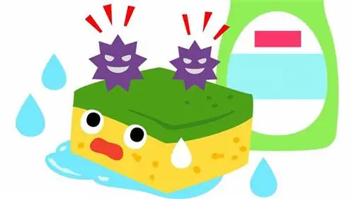 старая кухонная губка