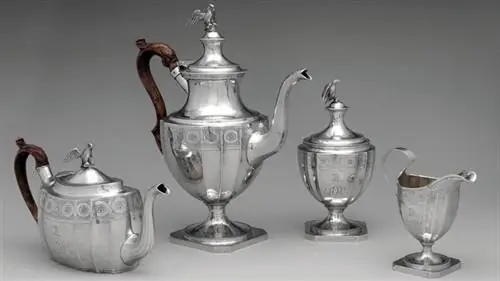 чайный сервиз из стерлингового серебра