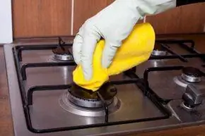 газовая плита для чистки рук в перчатках газовая плита для чистки рук в перчатках