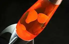 оранжевая ракетная лавовая лампа